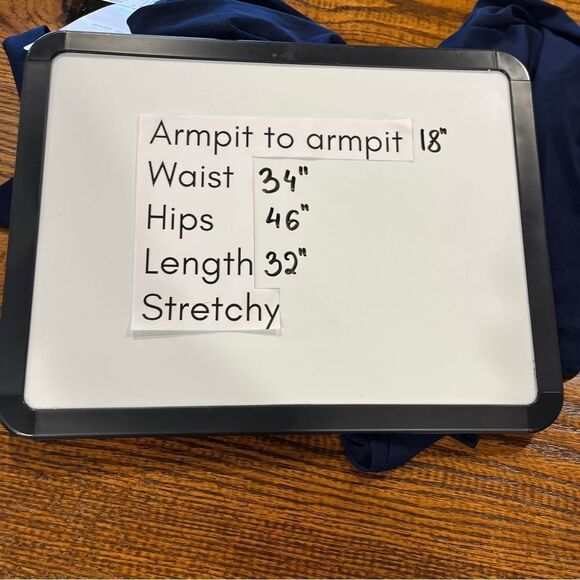 MSK navy sleeveless a-line dress - Picture 8 of 13